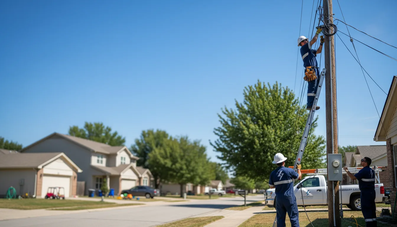 Residential electrician providing installation services in Taft, TX